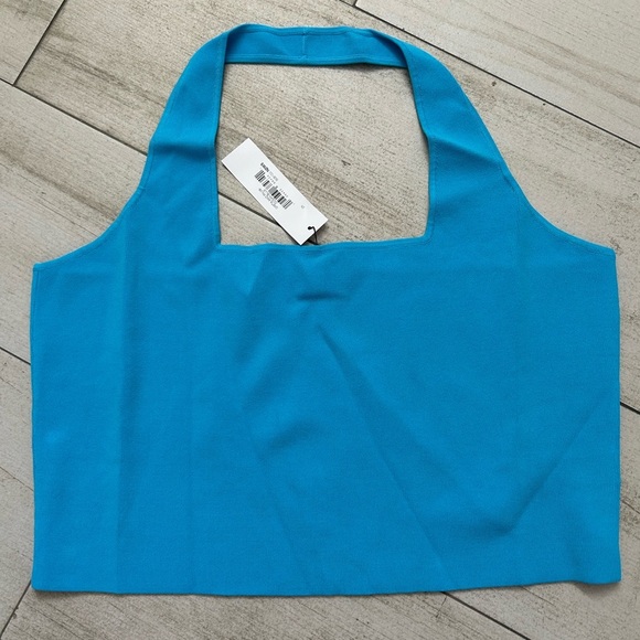 Square neck halter sweater bralette - Picture 2 of 2